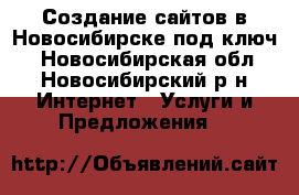 Создание сайтов в Новосибирске под ключ. - Новосибирская обл., Новосибирский р-н Интернет » Услуги и Предложения   
